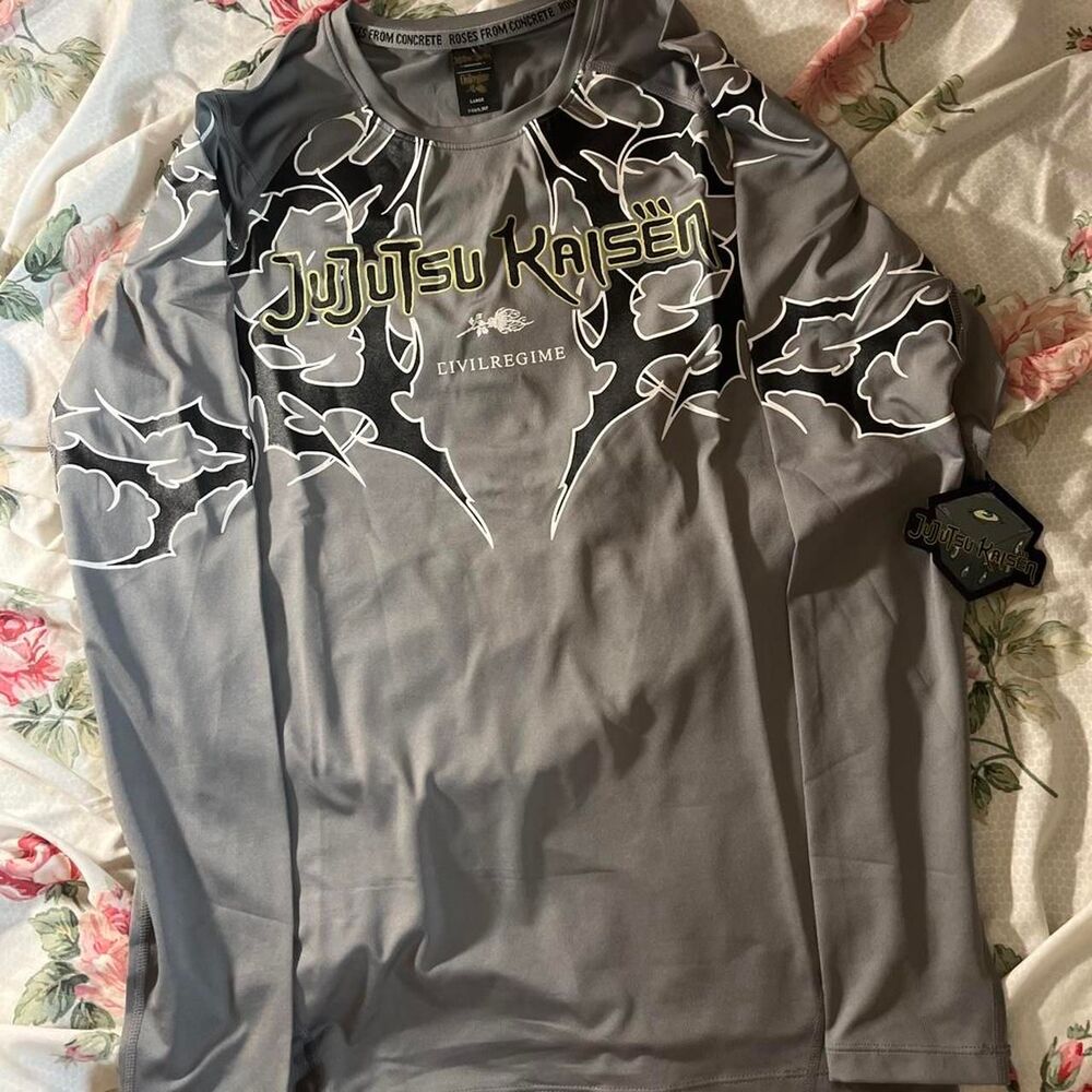Civil-clothing Men's Grey and Blue T-shirt